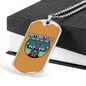 Motorcycle Custom Culture Biker Necklace Stainless Steel or 18k Gold Dog Tag 24"-Express Your Love Gifts