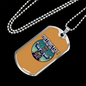 Motorcycle Custom Culture Biker Necklace Stainless Steel or 18k Gold Dog Tag 24"-Express Your Love Gifts