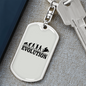 Motorcycle Evolution Biker Keychain Stainless Steel or 18k Gold Dog Tag Keyring-Express Your Love Gifts