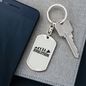 Motorcycle Evolution Biker Keychain Stainless Steel or 18k Gold Dog Tag Keyring-Express Your Love Gifts