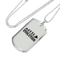 Motorcycle Evolution Biker Necklace Stainless Steel or 18k Gold Dog Tag 24"-Express Your Love Gifts