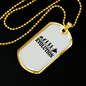 Motorcycle Evolution Biker Necklace Stainless Steel or 18k Gold Dog Tag 24"-Express Your Love Gifts