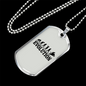 Motorcycle Evolution Biker Necklace Stainless Steel or 18k Gold Dog Tag 24"-Express Your Love Gifts