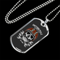 Motorcyle Supply Co. Biker Necklace Stainless Steel or 18k Gold Dog Tag 24"-Express Your Love Gifts