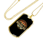 Mountain Bike Cycling Necklace Stainless Steel or 18k Gold Dog Tag 24"-Express Your Love Gifts
