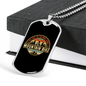 Mountain Bike Cycling Necklace Stainless Steel or 18k Gold Dog Tag 24"-Express Your Love Gifts