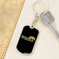 Mountain Bike Evolution Cycling Keychain Stainless Steel or 18k Gold Dog Tag Keyring-Express Your Love Gifts