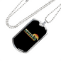 Mountain Bike Evolution Cycling Necklace Stainless Steel or 18k Gold Dog Tag 24"-Express Your Love Gifts