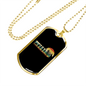 Mountain Bike Evolution Cycling Necklace Stainless Steel or 18k Gold Dog Tag 24"-Express Your Love Gifts