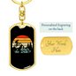 Mountain Bike Exhibition Cycling Keychain Stainless Steel or 18k Gold Dog Tag Keyring-Express Your Love Gifts