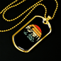 Mountain Bike Exhibition Cycling Necklace Stainless Steel or 18k Gold Dog Tag 24"-Express Your Love Gifts