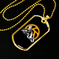 Mountain Bike Riding Cycling Necklace Stainless Steel or 18k Gold Dog Tag 24"-Express Your Love Gifts