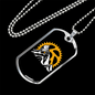 Mountain Bike Riding Cycling Necklace Stainless Steel or 18k Gold Dog Tag 24"-Express Your Love Gifts