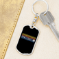 Mountain + Bike = Smile Cycling Keychain Stainless Steel or 18k Gold Dog Tag Keyring-Express Your Love Gifts