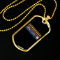 Mountain + Bike = Smile Cycling Necklace Stainless Steel or 18k Gold Dog Tag 24"-Express Your Love Gifts