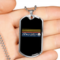 Mountain + Bike = Smile Cycling Necklace Stainless Steel or 18k Gold Dog Tag 24"-Express Your Love Gifts