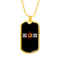 Mountain Bike Wheel Cycling Necklace Stainless Steel or 18k Gold Dog Tag 24"-Express Your Love Gifts