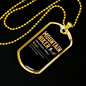 Mountain Biker Meaning Cycling Necklace Stainless Steel or 18k Gold Dog Tag 24"-Express Your Love Gifts
