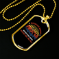 Mountain Biking Cycling Necklace Stainless Steel or 18k Gold Dog Tag 24"-Express Your Love Gifts