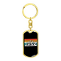 Mountain Biking Evolution Cycling Keychain Stainless Steel or 18k Gold Dog Tag Keyring-Express Your Love Gifts