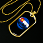 Mountain Riding Circle Cycling Necklace Stainless Steel or 18k Gold Dog Tag 24"-Express Your Love Gifts