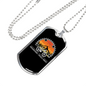 Mountains Trails Bikes Cycling Necklace Stainless Steel or 18k Gold Dog Tag 24"-Express Your Love Gifts