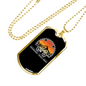 Mountains Trails Bikes Cycling Necklace Stainless Steel or 18k Gold Dog Tag 24"-Express Your Love Gifts