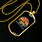 Mountains Trails Bikes Cycling Necklace Stainless Steel or 18k Gold Dog Tag 24"-Express Your Love Gifts
