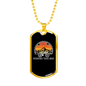 Mountains Trails Bikes Cycling Necklace Stainless Steel or 18k Gold Dog Tag 24"-Express Your Love Gifts
