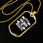 Move Mountains Matthew 17:20 Necklace Stainless Steel or 18k Gold Dog Tag 24" Chain-Express Your Love Gifts