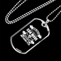 Move Mountains Matthew 17:20 Necklace Stainless Steel or 18k Gold Dog Tag 24" Chain-Express Your Love Gifts