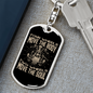 Move The Body Biker Keychain Stainless Steel or 18k Gold Dog Tag Keyring-Express Your Love Gifts