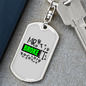 Mr Broke It Swivel Keychain Woodworker Dog Tag Stainless Steel or 18k Gold-Express Your Love Gifts