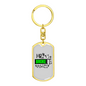 Mr Broke It Swivel Keychain Woodworker Dog Tag Stainless Steel or 18k Gold-Express Your Love Gifts