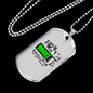 Mr Broke It Woodworker Dog Tag Stainless Steel or 18k Gold W 24"-Express Your Love Gifts