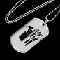 Mr Fix It Woodworker Dog Tag Stainless Steel or 18k Gold W 24"-Express Your Love Gifts