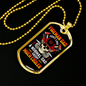 Much Cooler Fireman Dad Necklace Stainless Steel or 18k Gold Dog Tag 24" Chain-Express Your Love Gifts