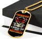 Much Cooler Fireman Dad Necklace Stainless Steel or 18k Gold Dog Tag 24" Chain-Express Your Love Gifts