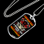 Much Cooler Fireman Dad Necklace Stainless Steel or 18k Gold Dog Tag 24" Chain-Express Your Love Gifts