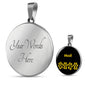 Mudi Mama Circle Necklace Stainless Steel or 18k Gold 18-22" Dog Owner Lover-Express Your Love Gifts