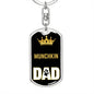 Munch Sausage Catkins Sausage Cat Dad King Keychain Stainless Steel or 18k Gold-Express Your Love Gifts