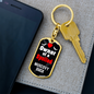 Muscovy Duck Bird Keychain Stainless Steel or 18k Gold Dog Tag Keyring-Express Your Love Gifts