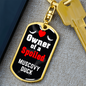 Muscovy Duck Bird Keychain Stainless Steel or 18k Gold Dog Tag Keyring-Express Your Love Gifts