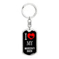 Muscovy Duck Bird Lover Keyring Keychain Stainless Steel or 18k Gold-Express Your Love Gifts