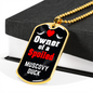 Muscovy Duck Bird Necklace Stainless Steel or 18k Gold Dog Tag 24" Chain-Express Your Love Gifts
