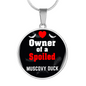 Muscovy Duck Bird Owner Necklace Circle Pendant Stainless Steel or 18k Gold 18-22"-Express Your Love Gifts