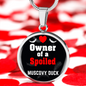 Muscovy Duck Bird Owner Necklace Circle Pendant Stainless Steel or 18k Gold 18-22"-Express Your Love Gifts