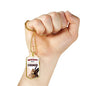 Music Only Makes Me Stronger Necklace Stainless Steel or 18k Gold Dog Tag 24" Chain-Express Your Love Gifts