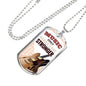 Music Only Makes Me Stronger Necklace Stainless Steel or 18k Gold Dog Tag 24" Chain-Express Your Love Gifts