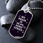 Musician Necklace 99.9% Song Lyrics Necklace Stainless Steel or 18k Gold Dog Tag 24" Chain-Express Your Love Gifts